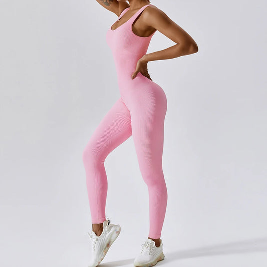 One-Piece Spring Belly Tightening Workout Bodysuit