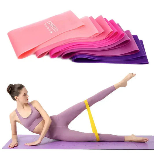 Elastic Resistance Bands Set for Yoga, Pilates, and Strength Training - 5-Pack - Bambam Fitness