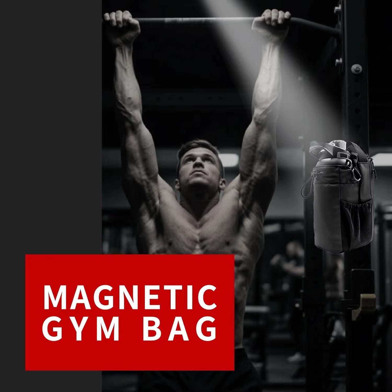 Water Bottle Magnetic Gym Bag with Strap