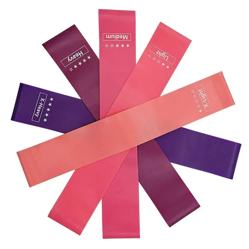 Elastic Resistance Bands Set for Yoga, Pilates, and Strength Training - 5-Pack - Bambam Fitness