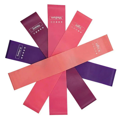 Elastic Resistance Bands Set for Yoga, Pilates, and Strength Training - 5-Pack - Bambam Fitness