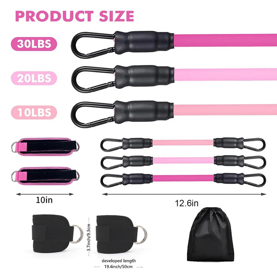 Yoga Leg Expander Ankle Straps Set