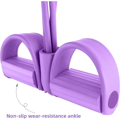 Portable Ab Latex Tubes & Foot Pedal Rope Set - Bambam Fitness
