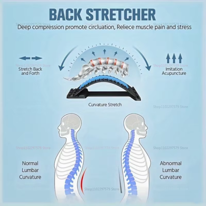 Adjustable Lumbar Cervical Back Massager - Bambam Fitness