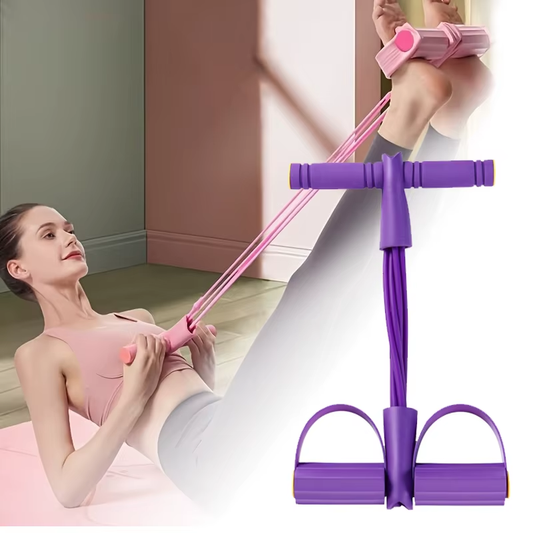 Portable Ab Latex Tubes & Foot Pedal Rope Set - Bambam Fitness