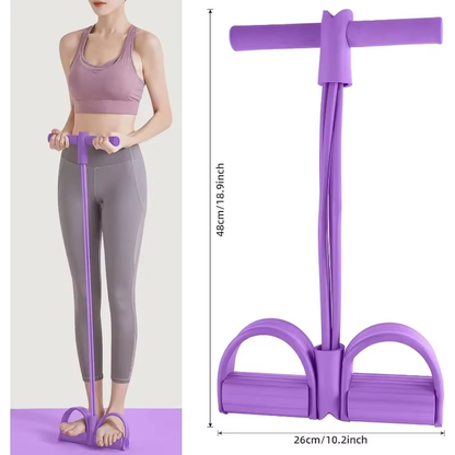 Portable Ab Latex Tubes & Foot Pedal Rope Set - Bambam Fitness