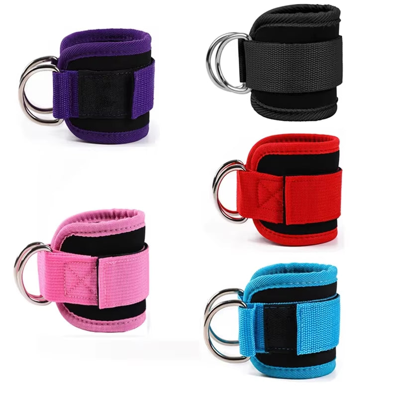 Double D-Ring Adjustable Ankle Cuffs Straps - Bambam Fitness