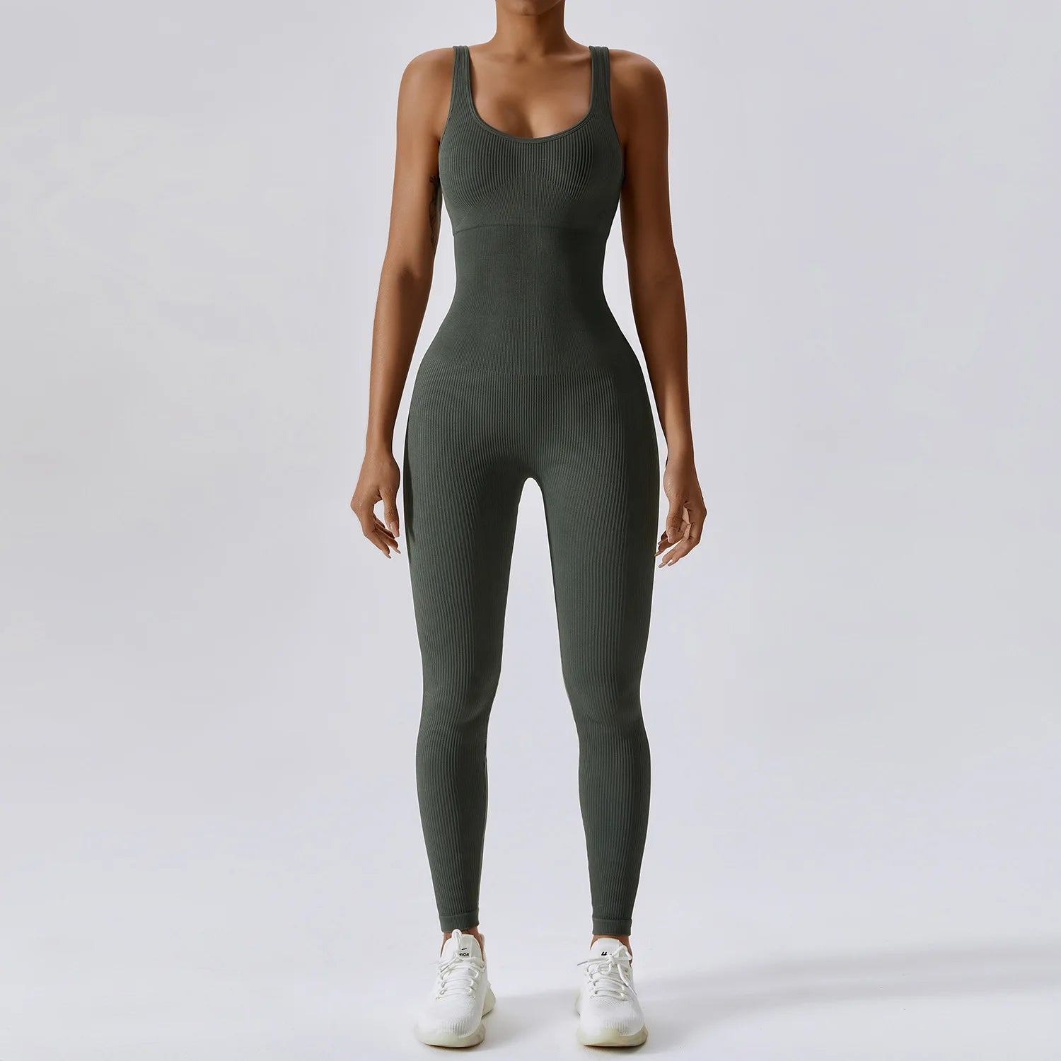 One-Piece Spring Belly Tightening Workout Bodysuit