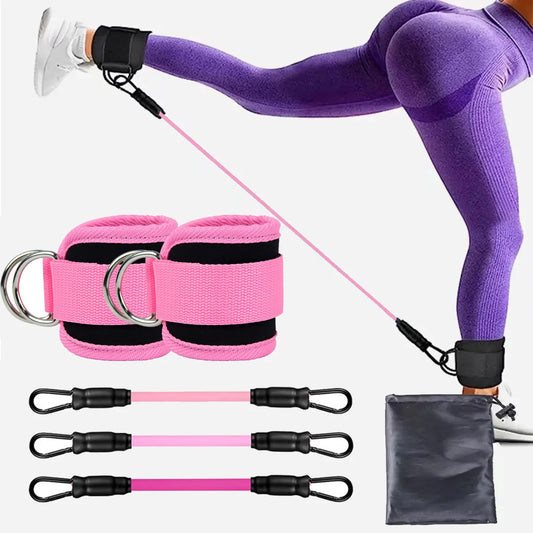 Yoga Leg Expander Ankle Straps Set