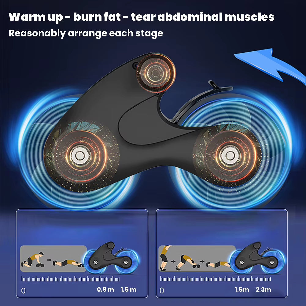 Automatic Dual Rebound Abdominal Wheel Exerciser - Bambam Fitness