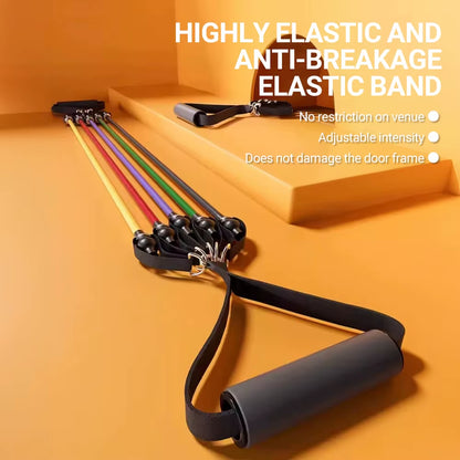 Portable Pull Chest Resistance Bands Set