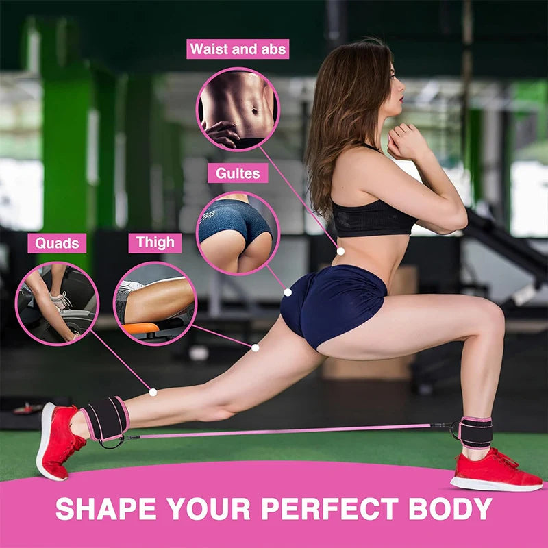 Yoga Leg Expander Ankle Straps Set