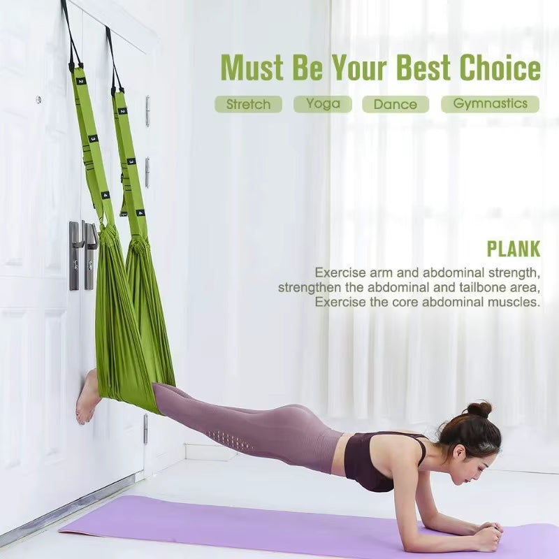 Adjustable Triangle Aerial Yoga Hammock Set - Bambam Fitness