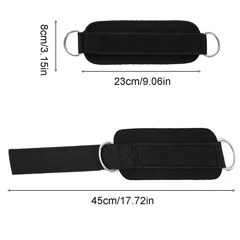 Double D-Ring Adjustable Ankle Cuffs Straps - Bambam Fitness