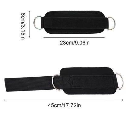 Double D-Ring Adjustable Ankle Cuffs Straps - Bambam Fitness