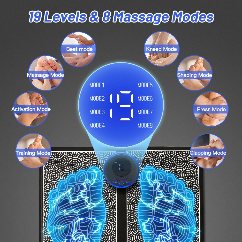 EMS Electrostimulator Foot Massager Pad - Bambam Fitness