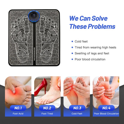 EMS Electrostimulator Foot Massager Pad - Bambam Fitness