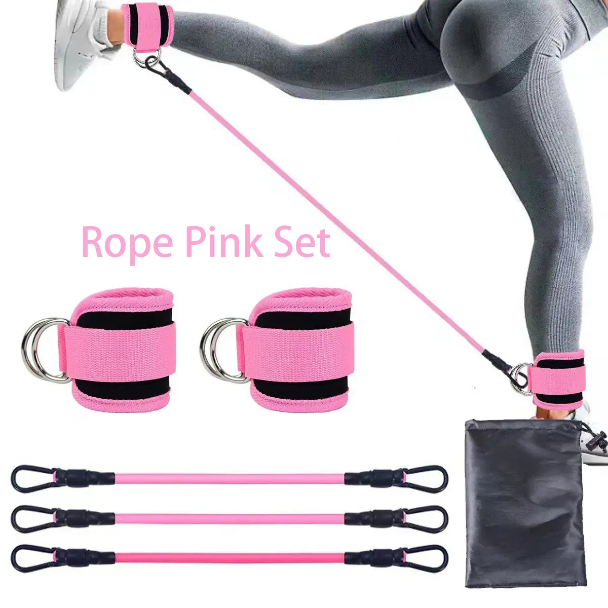 Yoga Leg Expander Ankle Straps Set