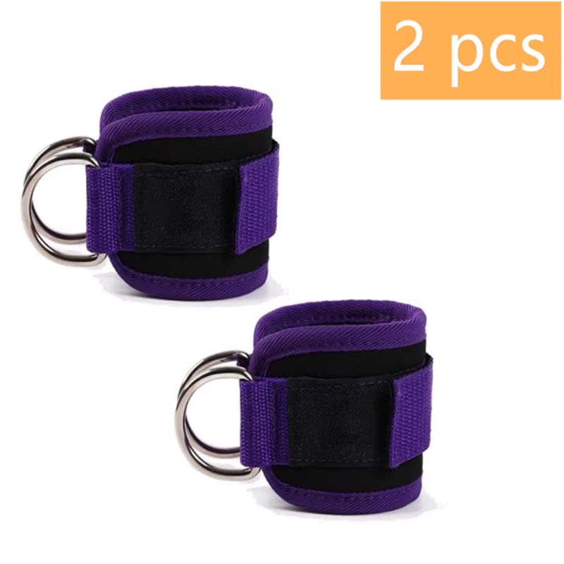 Double D-Ring Adjustable Ankle Cuffs Straps - Bambam Fitness