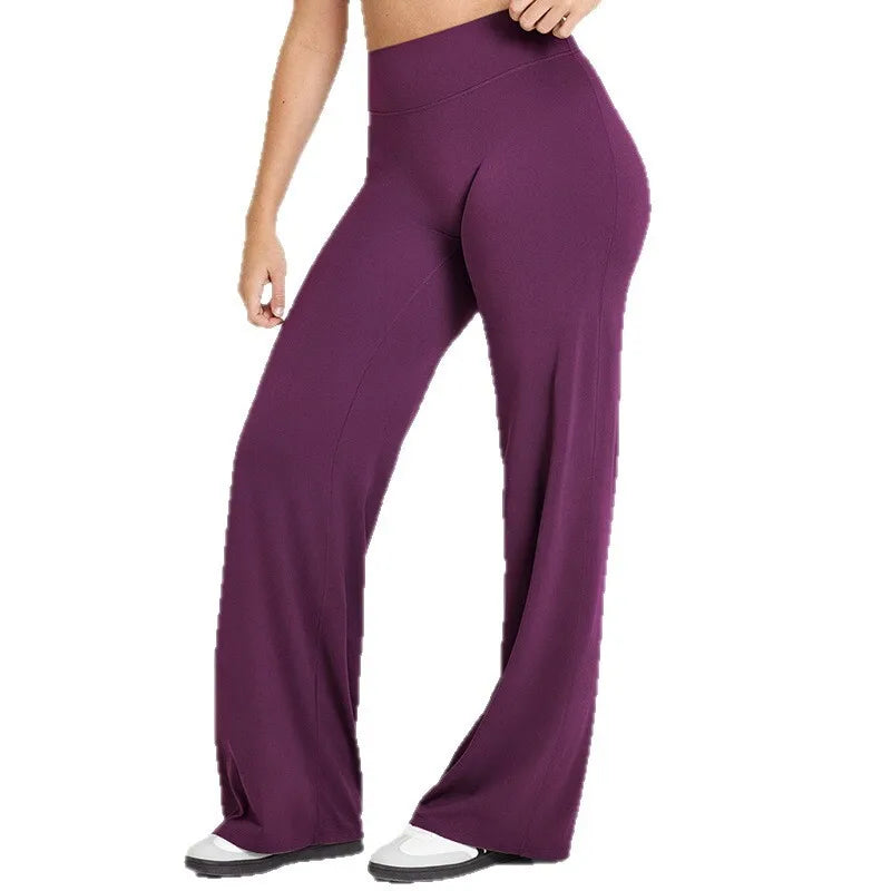 Ultra Soft Fabric Straight Pilates Yoga Pants